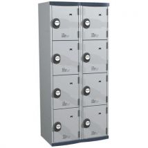 4 com. Monobloc locker 2 col h1800xw800xd500 code grey