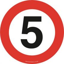 Warehouse floor safety marker. 5mph dia.430mm