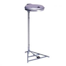 Bag holder with pedal cover silver