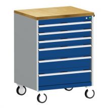 Bott - 6 drawer mpx mobile cabinet 1090x800x650mm