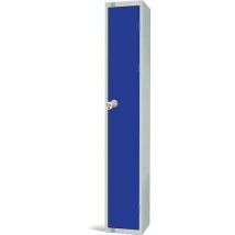 Dark blue combo lock 1 door locker - 1800x300x300mm - elite