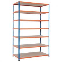 Rapid 2 2440hx1525wx455mmd blue/orange 7 chipboard shelves