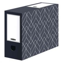 Decor transfer box file (100mm) midnight blue - bankers box
