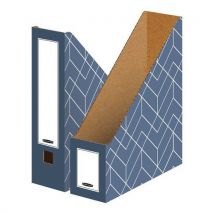Decor magazine file slate blue - bankers box