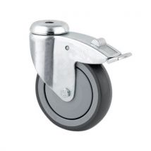 Swivel castor with bolt hole capacity: 100 kg total height: 135 mm