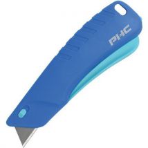 Smart retracting utility knife - squeezable handle - rebel