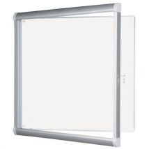 Stylish indoor bulletin board - swing door - 12 a4 sheets - metal board