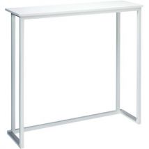 Kubo wall steel bar table white 120 x 35 x 110 cm