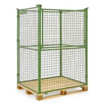 Foldable mesh pallet cage - hxwxd 1600x1200x1000mm