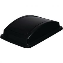 40-l bin swing lid - black - Manutan expert