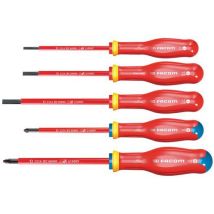 Set of 5 protwist insulated 1000-v screwdrivers