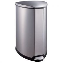 Silver corner pedal bin 35 l