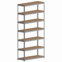 Rapid1 hd 3660hx2134wx915d grey 7 chipboard shelves