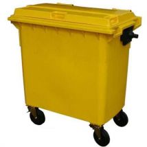Yellow Wheeled Bin 770 L