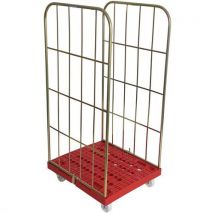 Two sided plastic base demountable roll cage