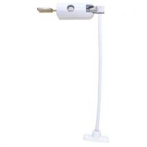 Window restrictor with key lock - white - pro 2