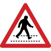 Class 2 pedestrian crossing traffic sign. Size. 600mm