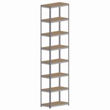 Rapid1 hd 4724hx1525wx915d grey 8 chipboard shelves