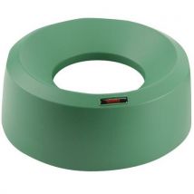 Green round funnel lid for iris bin