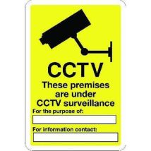 Aluminium wall mounting cctv these sign 400x300mm