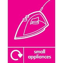 Self adhesive vinyl small appliances recycling 400x300mm