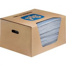 PIG Blue Universal Absorbent Light Mat Box of 50