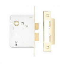 Project 3 lever sashlock76mm case57mm backsetelectro brass