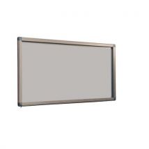 Antares 12-sheet a4 display case with metal background and sand-coloured exterior