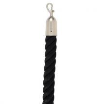 Rope for post black nickel hook