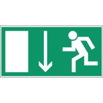 Emergency exit sign width: 14.8 cm height: 29.7 cm