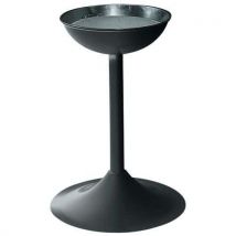 Metal ashtray h:72 cm col.:noir