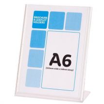 A6 L Stand Leaflet Holders Pack of 10