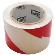Series 1 roll of adhesive marking tape red/white 33 mx75 mm
