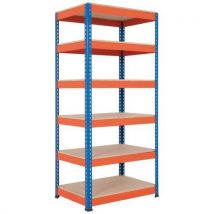 Rapid1 hd 2440hx915wx1220mmd blue/orange 6 chipboard shelves