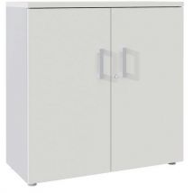 Trolley h73xl100xd45 cm 1 shelf silver metal/white