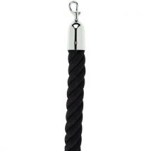 Rope for post black chrome-plated hook
