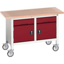 Bott - Red verso 2 drawer mobile storage bench mpx top 830x1250x600