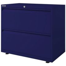Bisley essentials 2 drawer unit 708x1000x470mm oxford blue