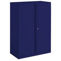 Bisley essentials cupboard 2 shelf 1585x800x470mm ox blue