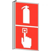 Fire safety sign rigid material: pvc width: 20 cm
