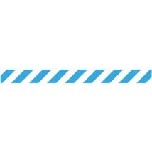 Self-adhesive blue/white striped tape 90x1000 mm
