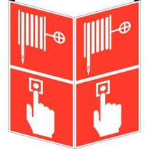 Fire safety sign rigid material: pvc width: 20 cm