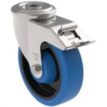 Swivel castor with bolt hole capacity 150 diameter 100 mm