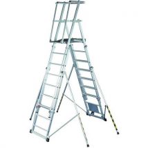 12 rung telescopic platform ladder
