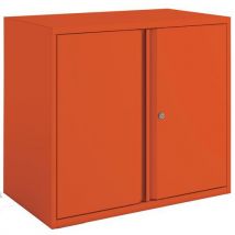 Bisley essentials cupboard 1 shelf 733x800x470mm orange