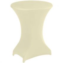 Cover table pedestal col.:beige dia: 80-85 cm