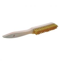 Brass wire brush with handle