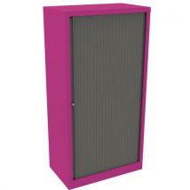 Bisley essentials tambour 3 shelf 1585x800x470mm pink