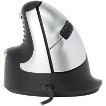 R-go he wired left-handed vertical ergonomic mouse - m