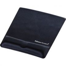 Mouse pad/wrist rest black lycra heal th v